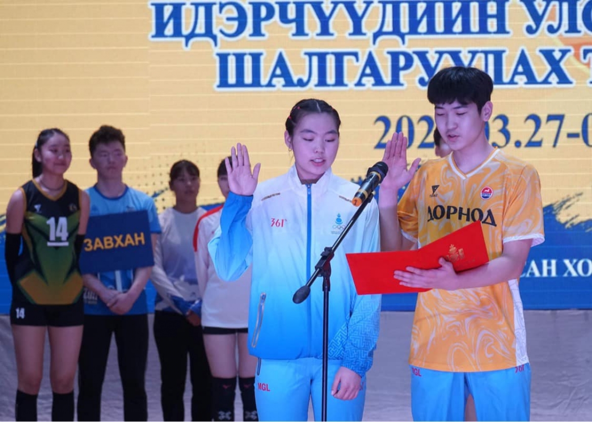 Волейболын идэрчүүдийн Улсын аварга шалгаруулах тэмцээний нээлт боллоо